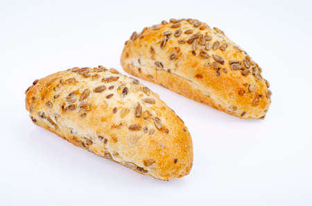 Healthy whole grain bread with sunflower seeds, healthy eating. photo