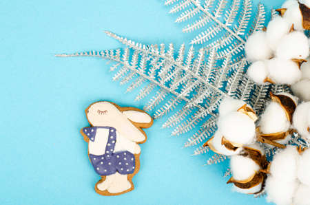 Homemade gingerbread cookies in shape of animals for children. photoの写真素材