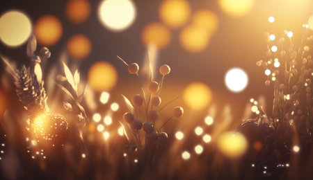 Harvest luxury background. Illustration Generative AIの素材