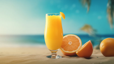 orange juice. Illustration Generative AIの素材