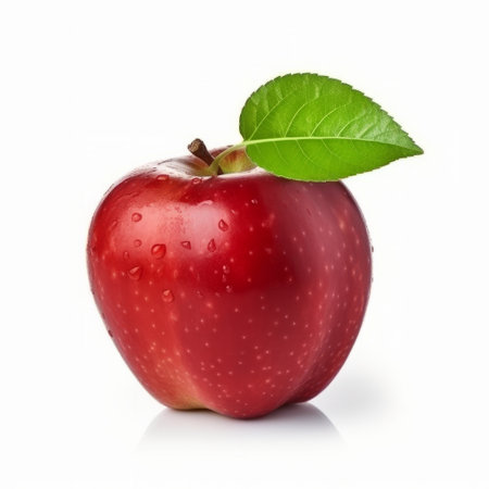 Red apple isolated. Illustration Generative AIの素材