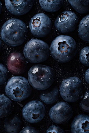 blueberry background. Illustration Generative AIの素材
