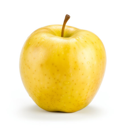 Yellow apple isolated. Illustration Generative AIの素材