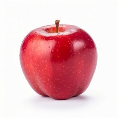 Red apple isolated. Illustration Generative AIの素材