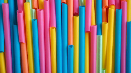 Straws background. Illustration Generative AIの素材