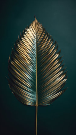Palm leaf background. Illustration Generative AIの素材
