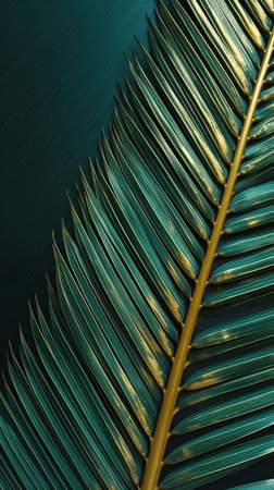 Palm leaf background. Illustration Generative AIの素材