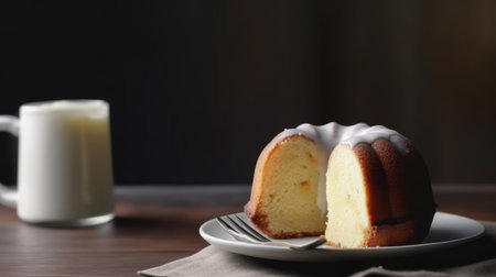 Cake background. Illustration Generative AIの素材