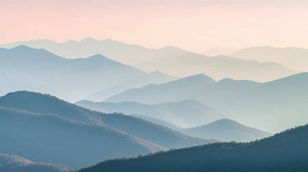Mountain minimalist background. Illustration Generative AIの素材