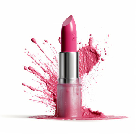 pink lipstick. Illustration Generative AIの素材