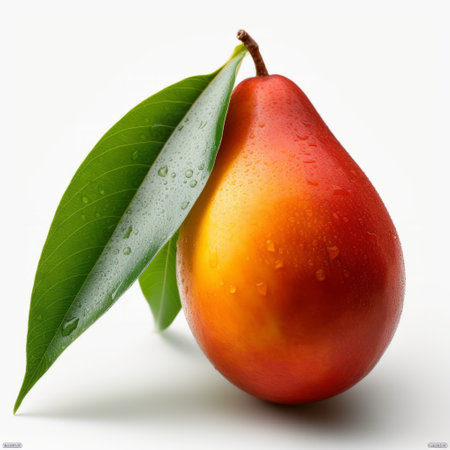 Mango fruit isolated. Illustration Generative AIの素材