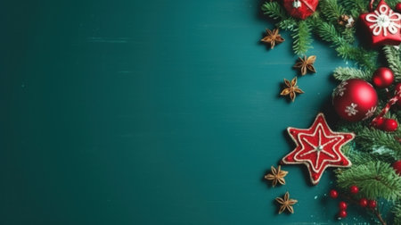 christmas holiday background large copyspace area.の素材