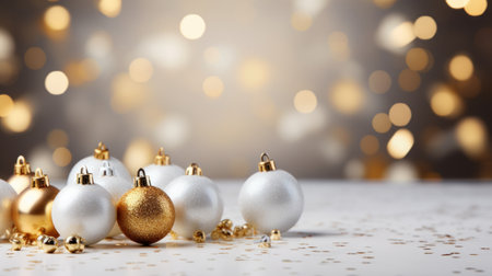 white and gold christmas holiday card,の素材