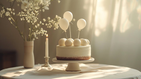 Clean lines and subtle hues create a serene ambiance.の素材