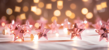 gold star shaped stars over white background with light shining through,.の素材