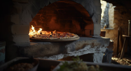 an example of the traditional pizza oven.の素材