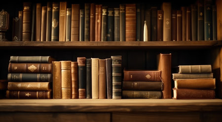 cliche library library background.の素材