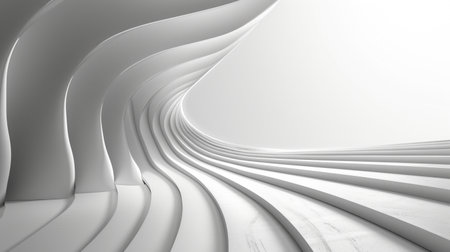 Sunlight casting serene glow on elegant white drapery.の素材