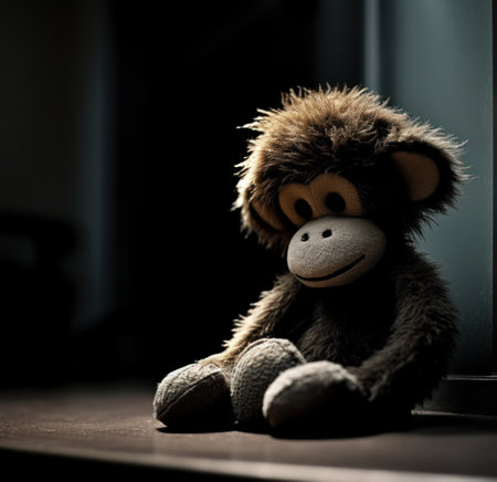 monkey on background.の素材