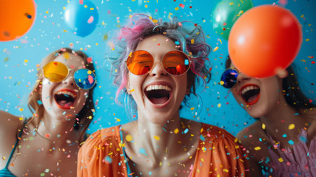 Playful imagery capturing laughter and jest during the whimsical celebration of April Fool's Day..の素材