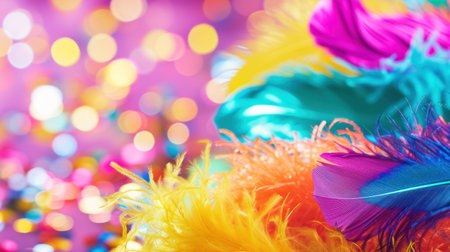 Colorful Parade Extravaganza background with copy space.の素材