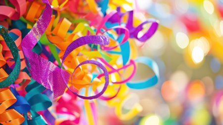 Colorful Parade Extravaganza background with copy space.の素材