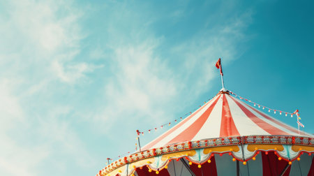 Whimsical Carnival Architecture with copy space.の素材