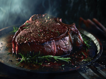 big game steak is not for lunch.の素材