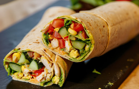 healthy wrap ideas recipes, warmcore, yellow and bronze, jack butler yeats, melds mexican and american cultures.の素材
