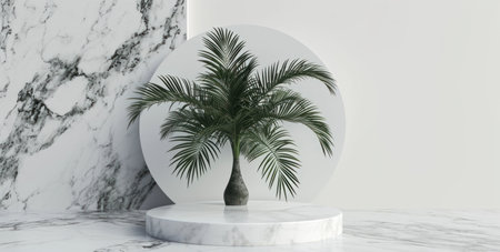 high resolution photo of white marble circle.の素材