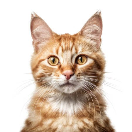 Cat portrait isolated. Illustration Generative AIの素材