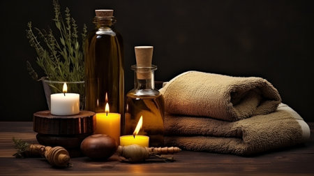 Spa set for aromatherapyの素材