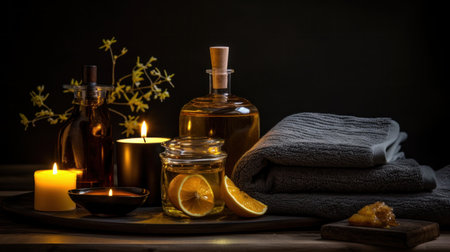 Spa set for aromatherapyの素材