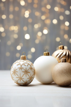 christmas decor with copy space.の素材