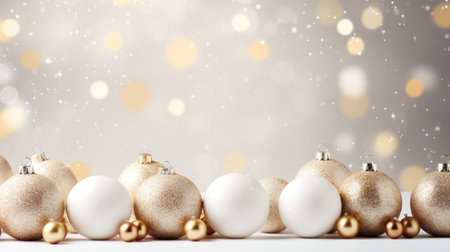 christmas decor with copy space.の素材