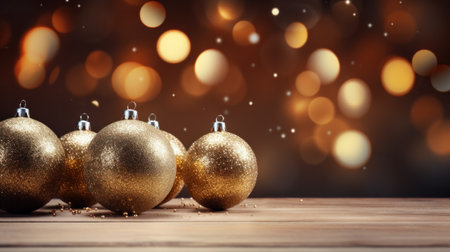 christmas decor with copy space.の素材