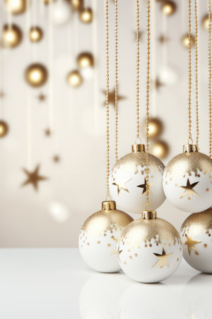 christmas decor with copy space.の素材
