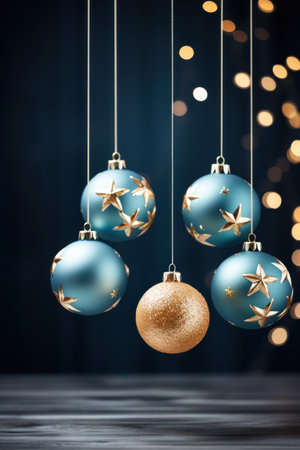 christmas decor with copy space.の素材