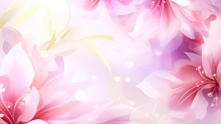 spring floral background with copy space.の素材