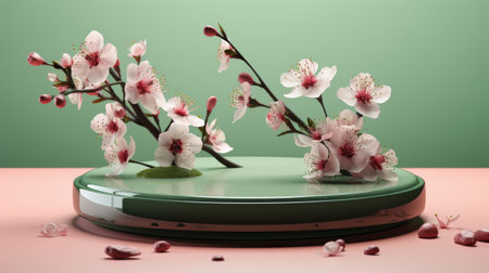A vase filled with colorful flowers sits on a table next to a potted plant in a room.の素材