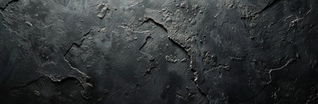 An abstract image of a dark gray textured surface with light reflecting from the top.の素材