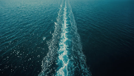 Sunlight creates reflections on the surface of clear water. Different shades of blue and patterns form as the water moves. This scene captures the beauty of nature on a bright day.の素材