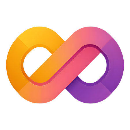 Infinity sign icon. Flat illustration of infinity sign icon for web designの素材