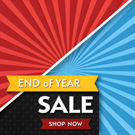 End of season sale banner design template. Vector illustration EPS10.の素材