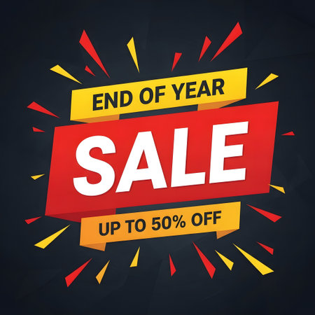 End of season sale banner on blackboard background. Vector illustration.の素材