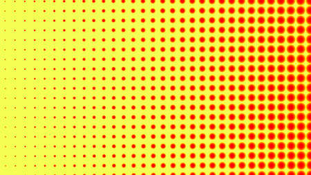 Abstract trendy concept vector comics pop art style blank layout template with gradient red dots pattern on yellow background. For design sale banner, empty bubble, illustration comic book design.のイラスト素材