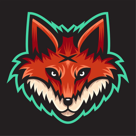 fox cartoon illustrationのイラスト素材