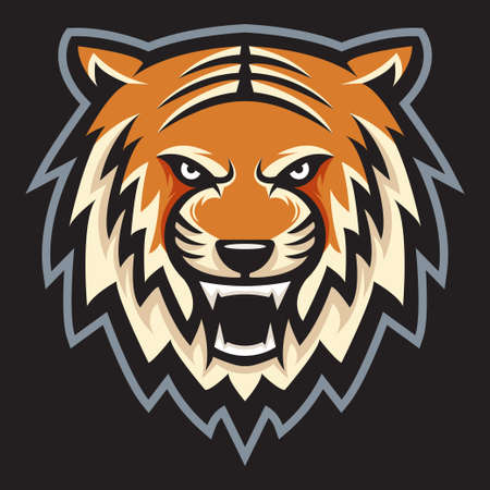tiger cartoon illustrationのイラスト素材