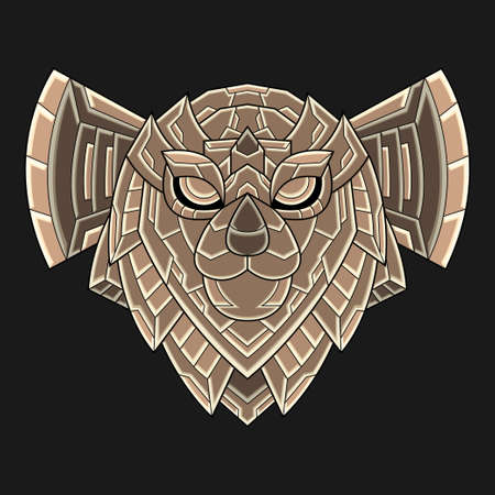 Abstract Colorful Ornament Doodle Marmoset Illustration Cartoon Concept Vector. Suitable For Logo, Wallpaper, Banner, Background, Card, Book Illustration, T-Shirt Design, Sticker, Cover, etcのイラスト素材