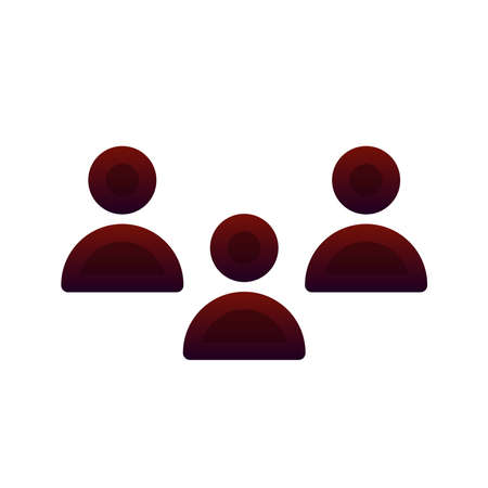 community gradient logo design template iconのイラスト素材